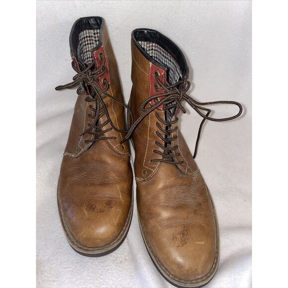 Penguin Jerry Jeff  Men Leather Brown Boots Chukka 13 Munsingwear Preppy - Picture 4 of 16